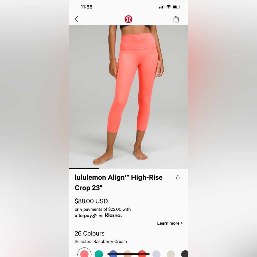 BNWT lululemon align crop 4